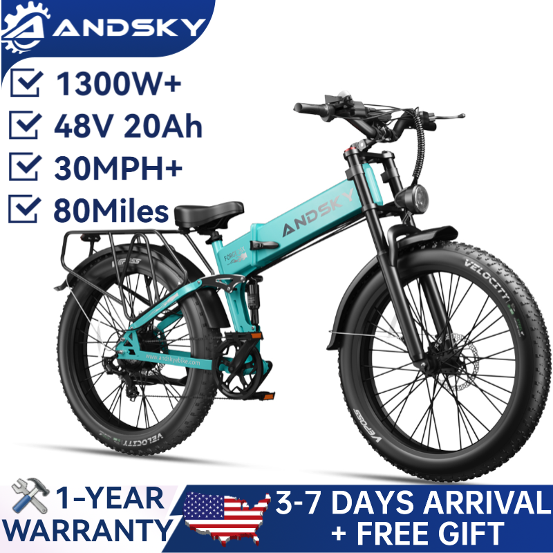 Commuting On Mountain Bike - ANDSKY Forge 26 Foldable Electric Bike