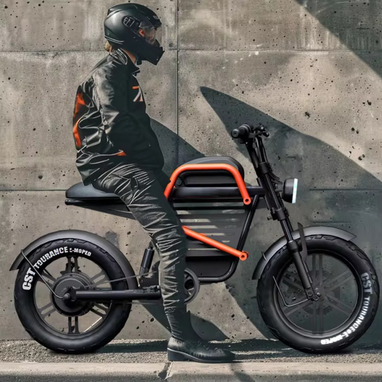 Commuting With Road Bike - 60V 20Ah WideTire Electric Motorcycle for