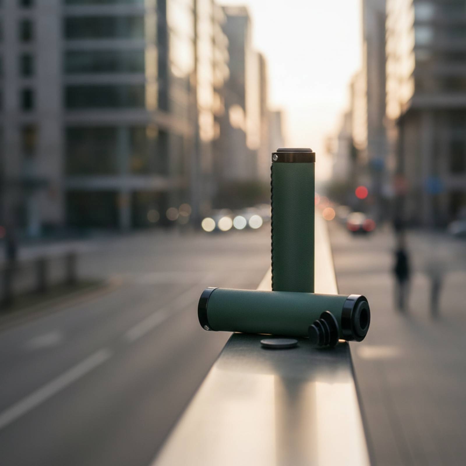 Commuting On Road Bike - Leather Handlebar Grips Comfortable Lock-on Grips