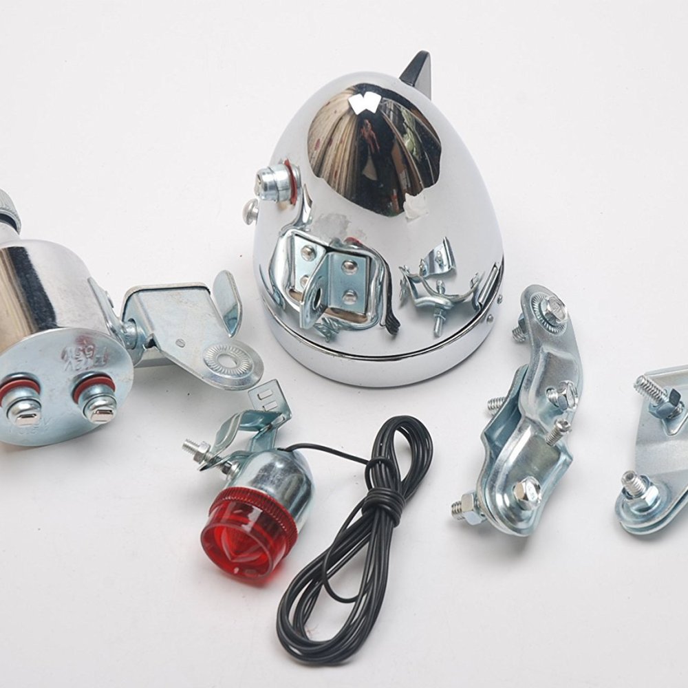 Cycling Commute Essentials - Mechanical Friction Powered Bike Light Kit