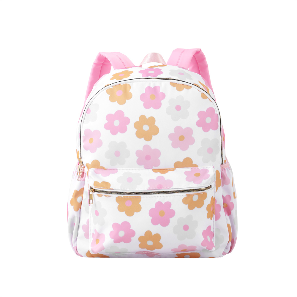 Saddle Bag Under Seat - Floral Nylon Backpack For Kids Checker