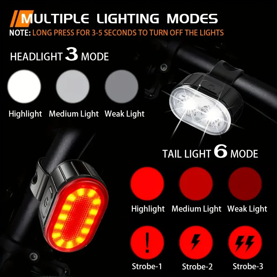 USB Rechargeable Bicycle Light - Bike Light Front Rear review and price