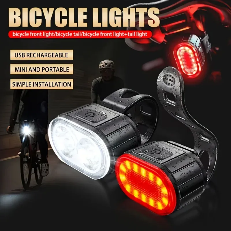 USB Rechargeable Bicycle Light - Bike Light Front Rear review and price