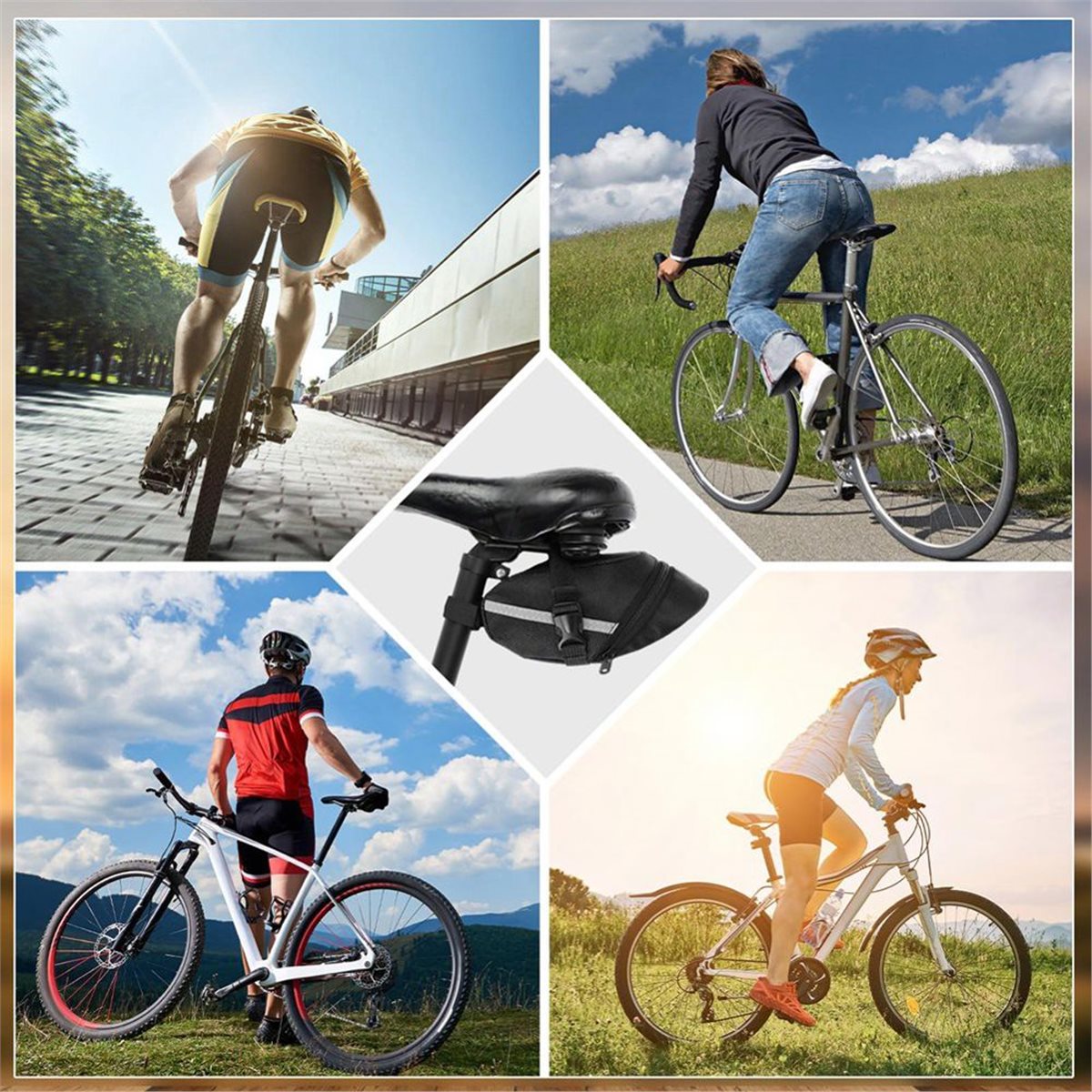 B72ABG 2 Pack Bike Seat Bag, B - Saddle Bag Under Seat review and price