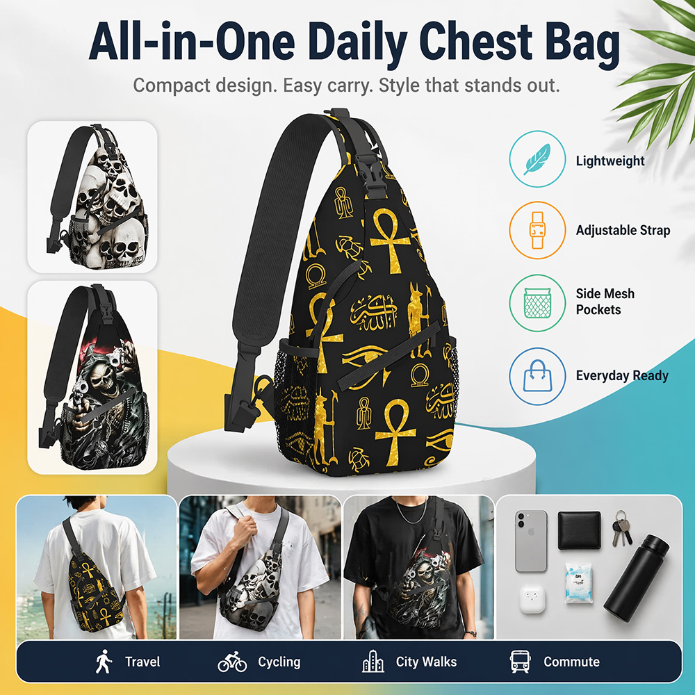 Men Crossbody Sling Chest Bag  - Cycling Commute Essentials review and price