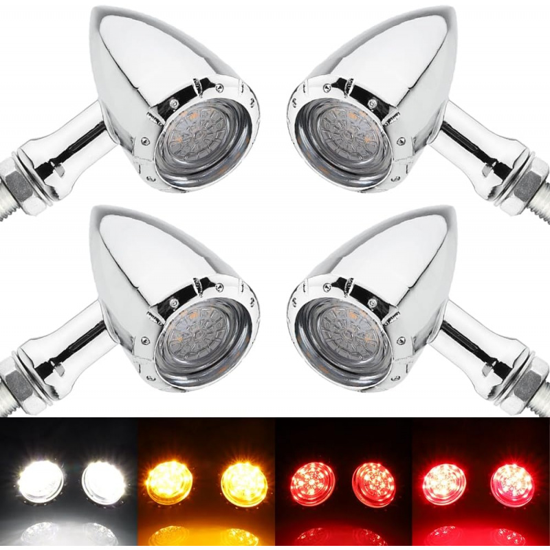 Motorcycle Bullet LED Front Re - Bike Light Front Rear review and price