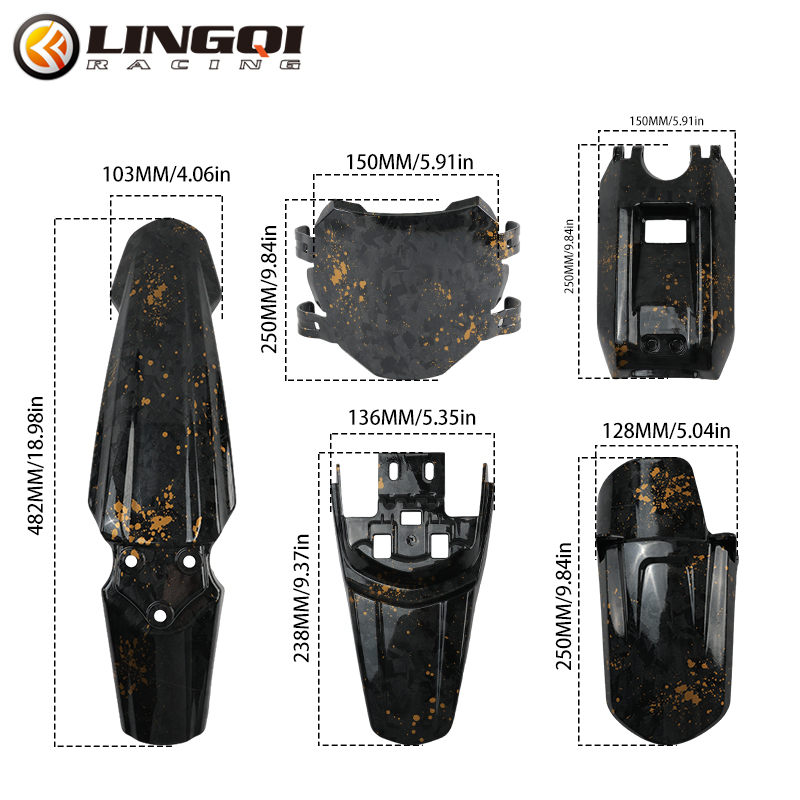 LINGQI Front Rear Mudguard Pit - Bike Light Front Rear review and price
