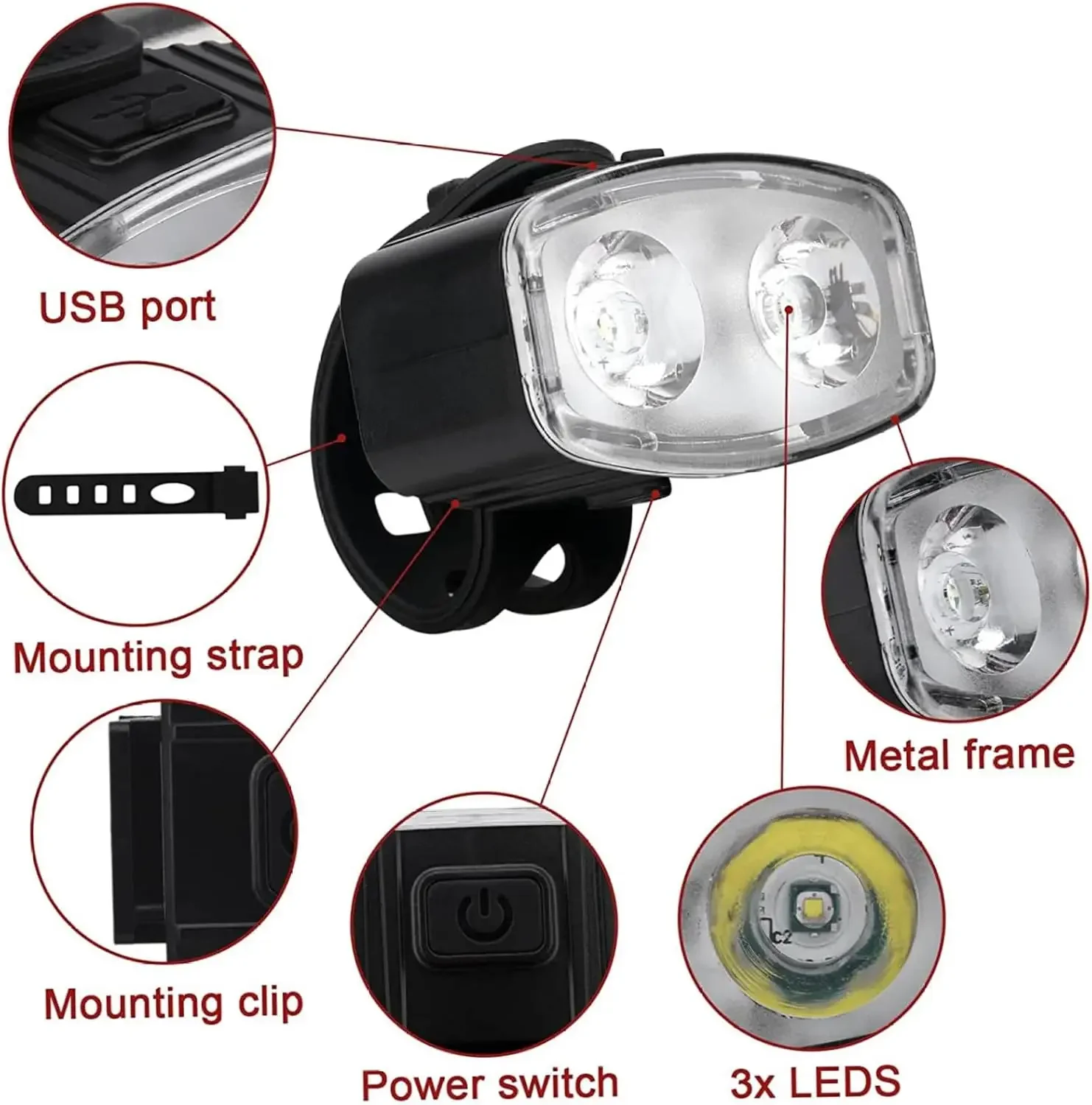 Cycling Bicycle Front Rear Lig - Bike Light Front Rear review and price