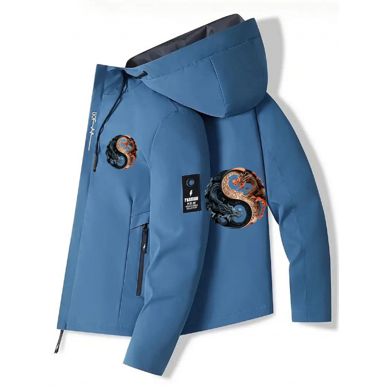 Men's Hooded Jacket - Zippered - Cycling Commute Jacket review and price