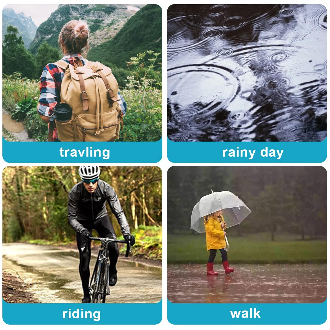 Adult Waterproof Raincoat Ponc - Cycling Commuter Rain Gear review and price