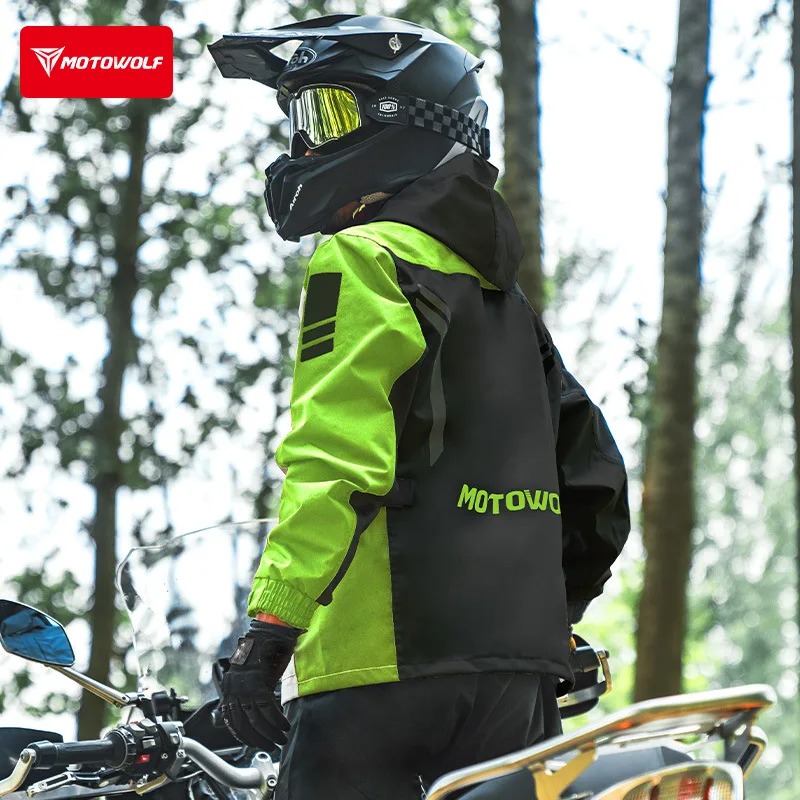 Motowolf Reflective Motorcycle - Cycling Commuter Rain Jacket review and price