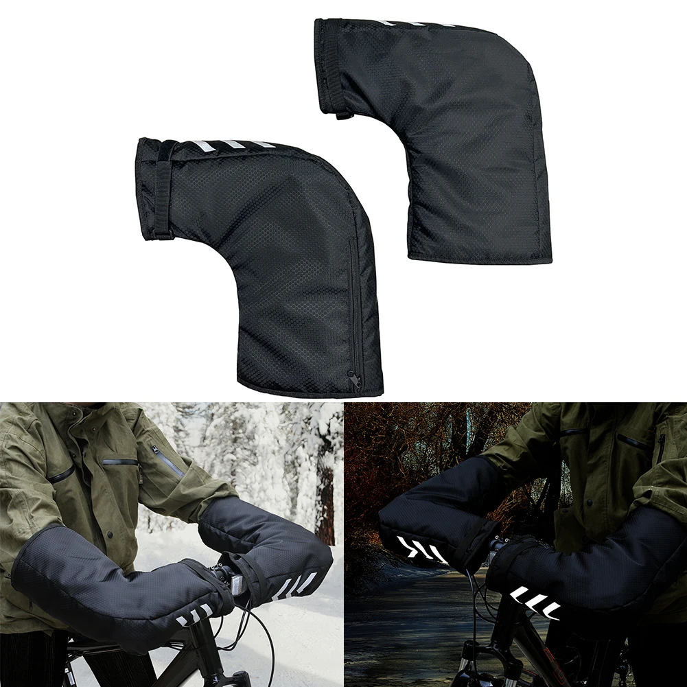 Reflective Handlebar Mittens 1 - Commuting On Mountain Bike review and price