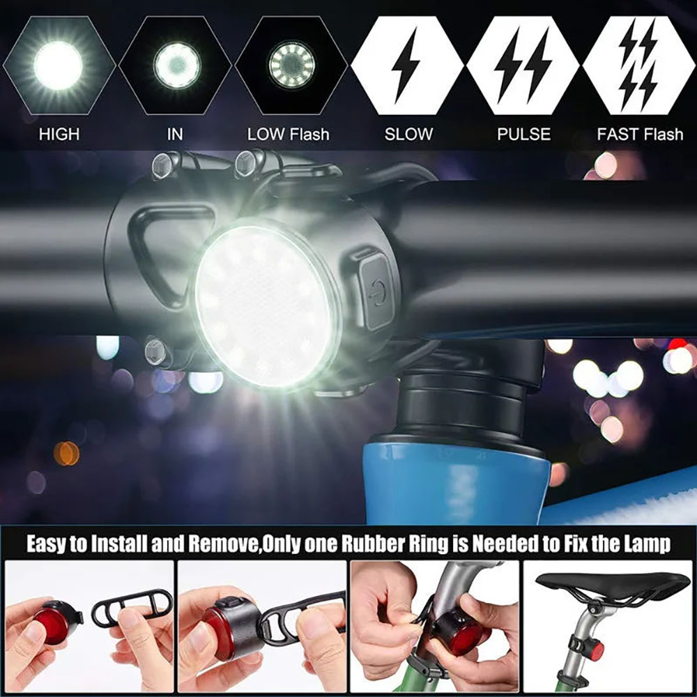 USB Rechargeable Waterproof LE - Bike Light Front Rear review and price